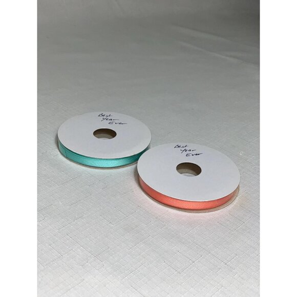 Rare Retired Stampin Up Pool Party Calypso Coral Ribbon Crafting Scrapbook Card - Picture 4 of 6